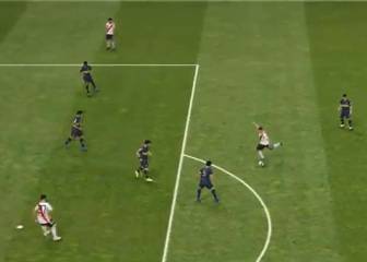 Jugador de PES recreó el golazo de Quintero para River