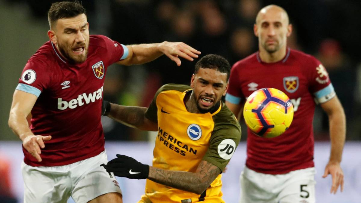 West Ham de Pellegrini salva un punto ante el Brighton