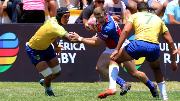 La selección de rugby seven venció a los brasileros por 21-7 y empezó de gran manera el campeonato tras ganar el primer encuentro del grupo A.