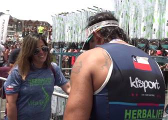 ¡Notable! El corredor que pidió matrimonio en el Ironman 2019