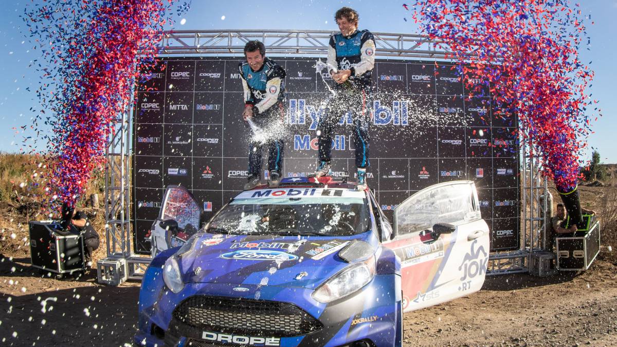 A bordo de su Ford Fiesta R5, el piloto de Joker se quedó con el triunfo en Los Ángeles, superando a los pilotos de Skoda Jorge Martínez y Alejandro Cancio.