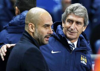Pep Guardiola sigue sin superar a Manuel Pellegrini en el City