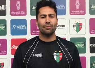 Luis Jiménez y su mensaje en árabe para los fans en Palestina