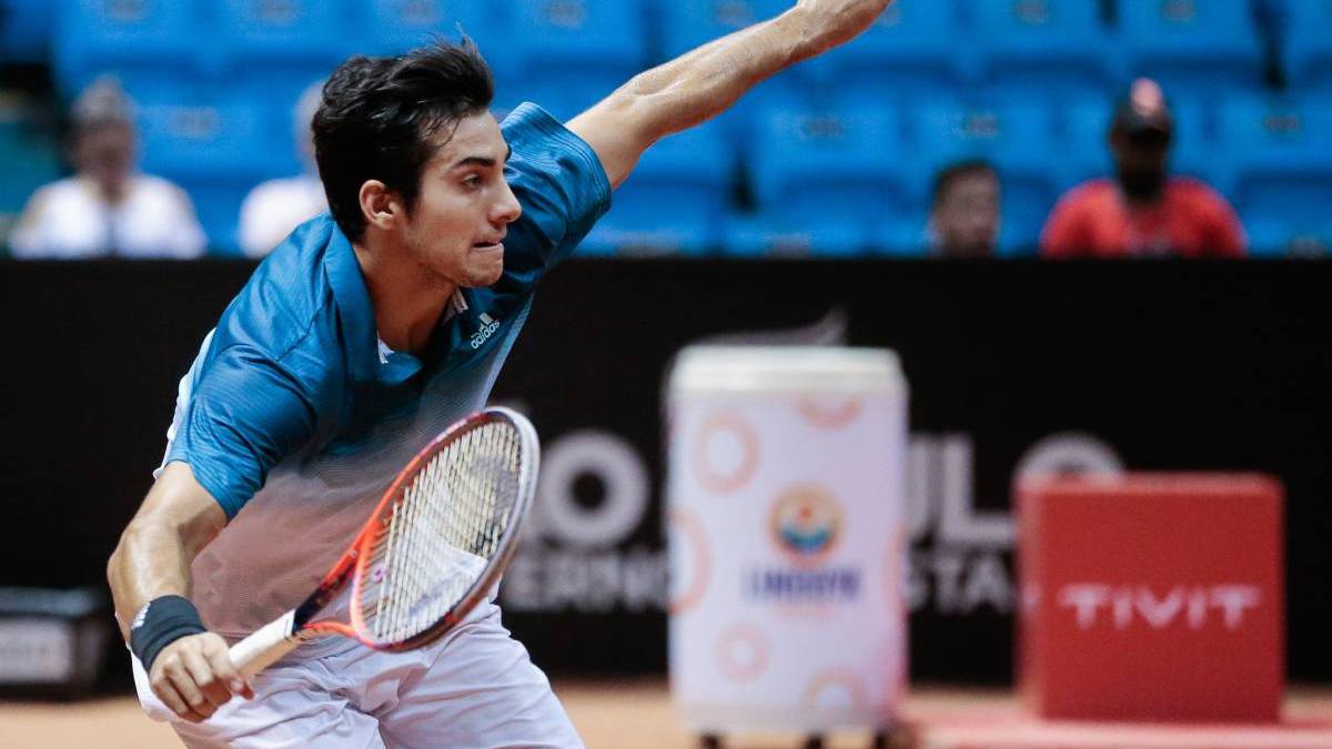 Cristian Garin vs Roberto Carballes Baena en octavos de final del ATP 500 de Barcelona.