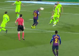 Garra y clase: la asistencia de Vidal a Messi que selló la Liga