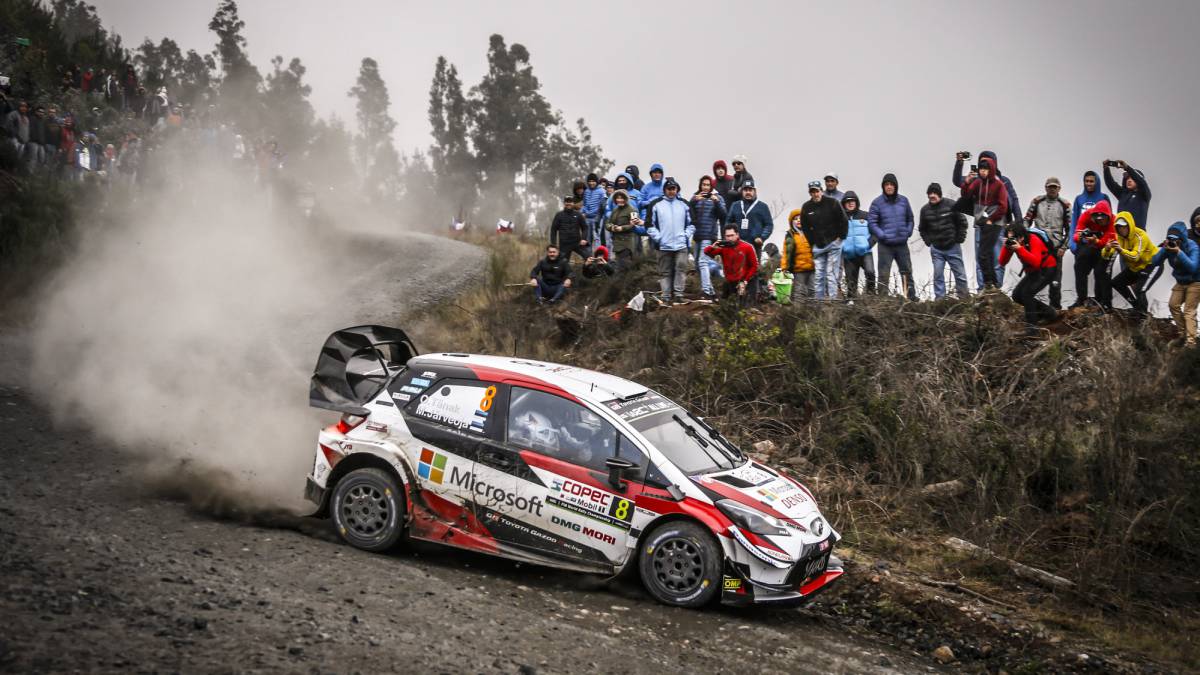El piloto estonio de Toyota dominó la debutante carrera en Concepción, y además de la general, se quedó también con la Power Stage, escoltado por Ogier y Loeb.