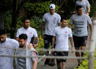 Carnes y bautizo: la tarde de relajo de la Roja en Brasil
