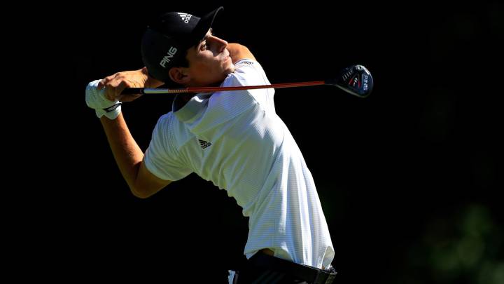 El golfista chileno tuvo un inicio complicado en la segunda jornada del torneo en Illinois, pero se recuperó en la parte final de su recorrido.