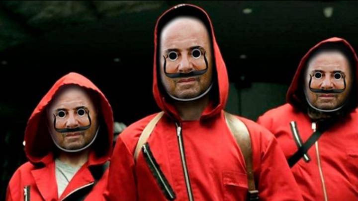 El Santos FC realizó una ingeniosa campaña aprovechando el boom de la serie española y utilizó a Jorge Sampaoli como rostro oficial.