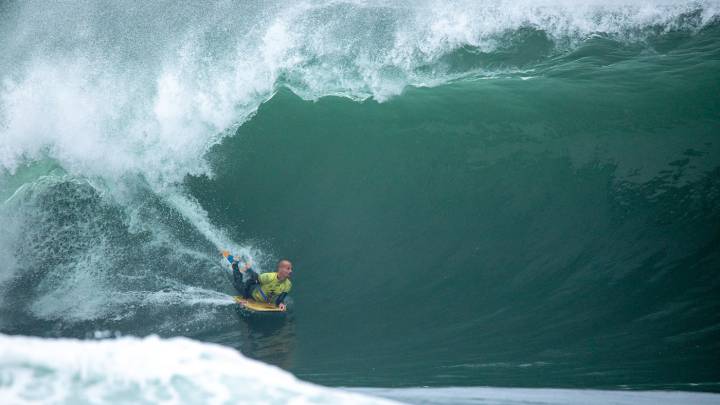 Leyenda del bodyboard mundial se lució en El Gringo