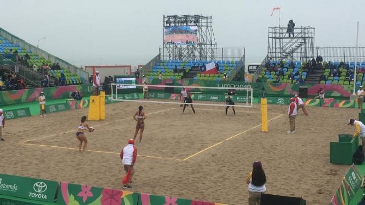 La dupla chilena se esforzó ahsta el último punto del partido, pero algunas jugadas clave marcaron la derrota de las chilenas ante Argentina en cuartos de final.