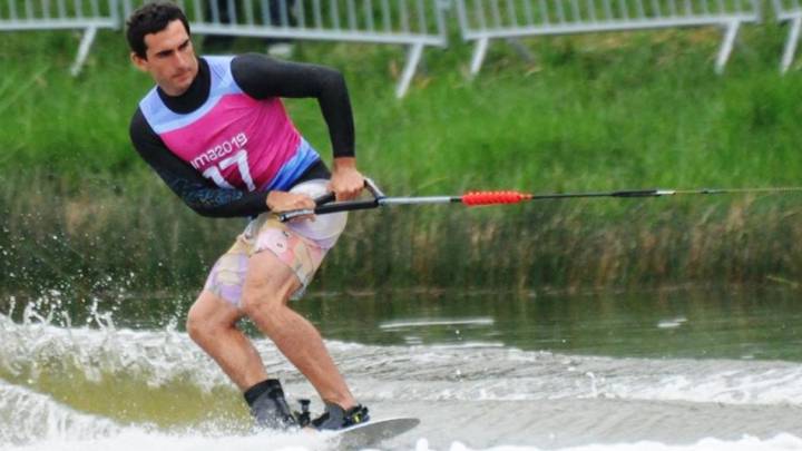 'Toti' logró el segundo lugar del overall en esquí náutico, mientras que su hermano, el abanderado Felipe Miranda quedó cuarto al borde del podio.