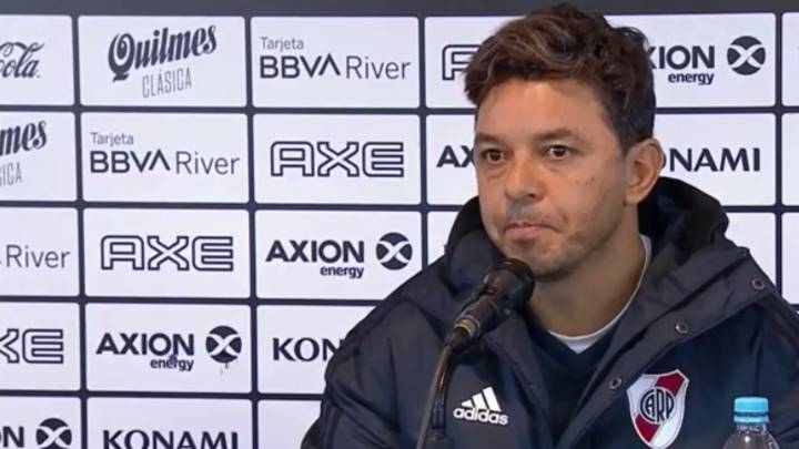 El técnico de River Plate manifestó su felicidad tras concretar el único fichaje que tenía en mente para este período. "Se va a adaptar rápidamente", declaró.