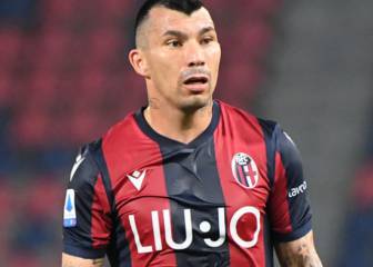 Medel fue titular en agónica derrota de Bologna ante Roma