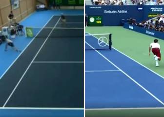 ¡Jugador chileno imitó a Federer con punto por fuera de la red!
