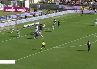 El centro preciso de Pulgar para asistir en gol de Fiorentina