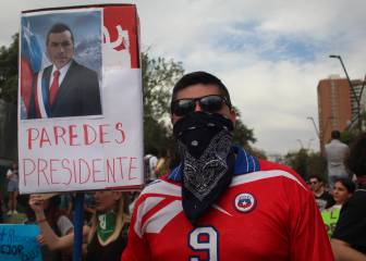 Se hará viral: la divertida foto sobre Paredes en la protesta