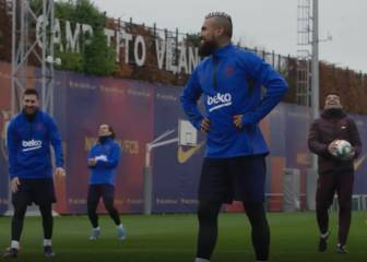 La acción de Vidal que provocó las risas de Messi y Griezmann