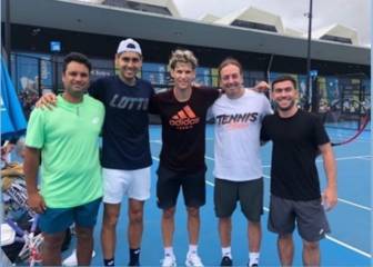 Sparring de lujo: Tabilo entrenó con Thiem antes del debut