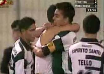 Cristiano cumple 35 años: así fue su primer gol profesional, con dos chilenos en cancha
