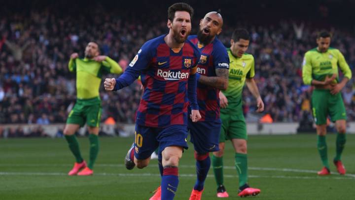 Arturo Vidal entregó una impecable asistencia en el segundo tanto personal de Lionel Messi y ahora el Barcelona espera al Real Madrid en la próxima fecha.