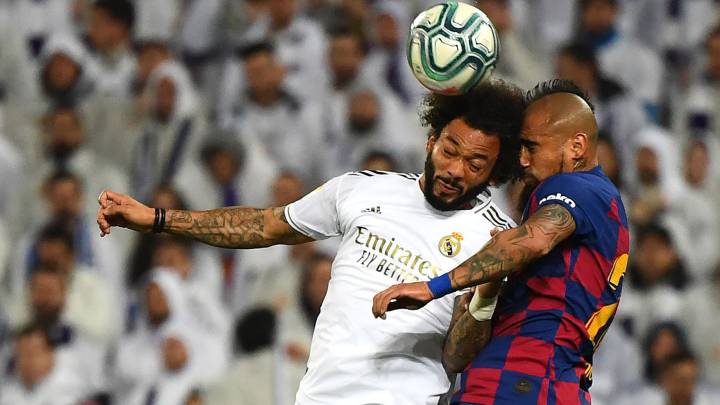 Arturo Vidal disputó 69' del encuentro, pero no pudo contribuir a que Barcelona festejara en el Estadio Santiago Bernabéu. Real Madrid es líder en España.