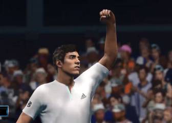 Cristian Garin hizo su primera aparición en juego de tenis