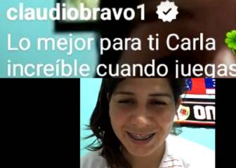 ¡Claudio Bravo elogió a Carla Guerrero en el IG Live de AS!