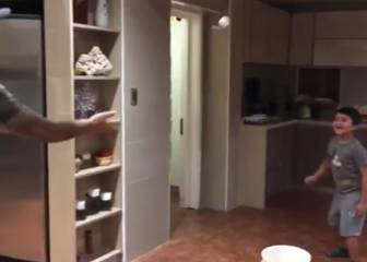 ¡La inocente broma del Chupete Suazo a su hijo que es viral!