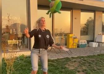 ¿Se parece? Javiera Acevedo imitó gol de Salas en Wembley