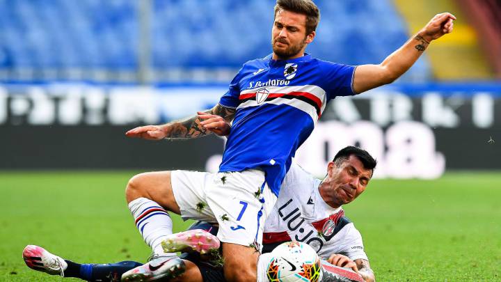 Bologna corta mala racha con Gary Medel como titular
