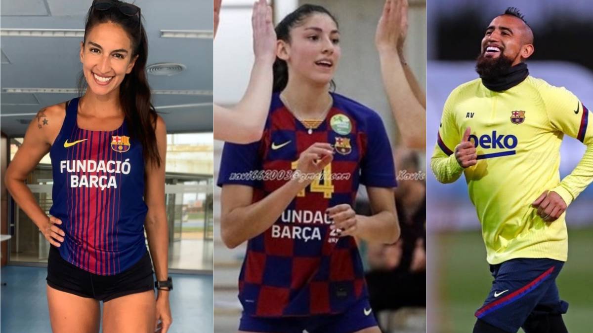 Los 4 chilenos del Barcelona: \