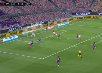 El penal de Vidal a Carrasco que complicó al Barça contra el Atlético