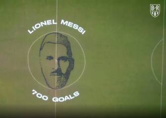 El homenaje viral a Messi por su nuevo récord: ¡formaron su cabeza con 700 balones!