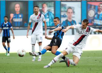 Bologna, sin Medel, se lo dio vuelta al Inter de Alexis Sánchez