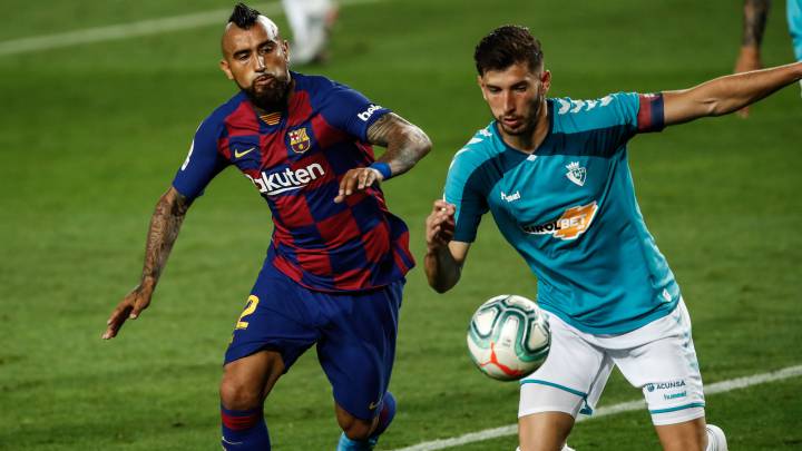 La reacción de Arturo Vidal tras perder el título con Barcelona