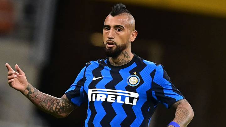 El particular festejo de Vidal tras el triunfo del Inter ante la Fiore