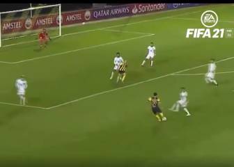 ¡Idéntico!: el golazo de Peñarol a Colo Colo que fue recreado en el FIFA 21