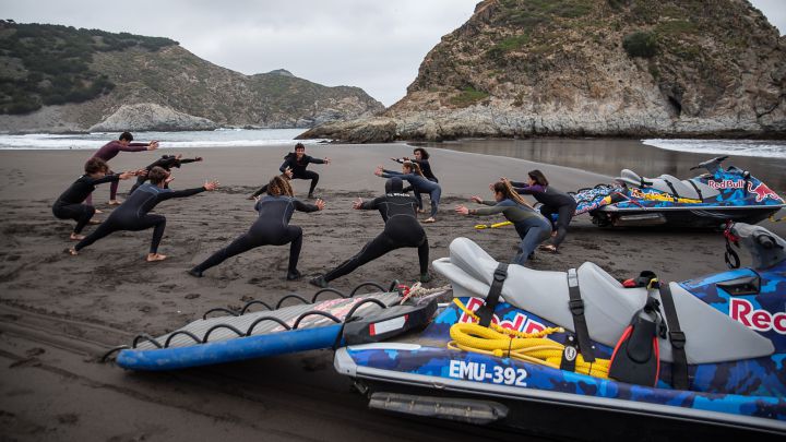 Durante dos días, los surfistas pudieron aprender desde cómo subirse de manera correcta a una moto de agua hasta técnicas de apnea y de entrenamientos para mejorar sobre la tabla.