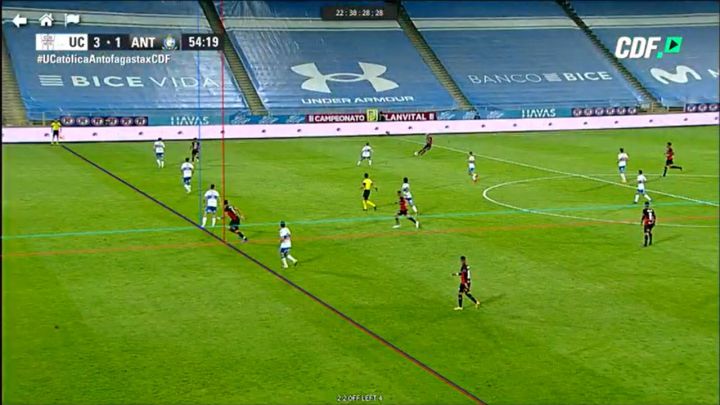 El polémico cobro del VAR en el gol anulado de Figueroa a la UC