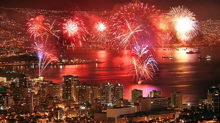 Suspenden fuegos artificiales de Año Nuevo en Valparaíso y Viña del Mar