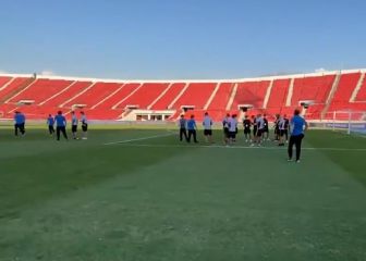 ¡Coquimbo alcanzó a entrar a la cancha del Estadio Nacional!