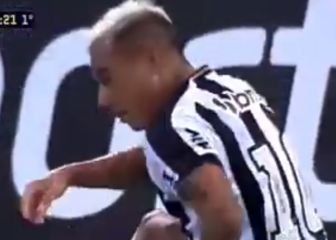 ¡Tuvo tres claras!: las chances que Edu Vargas no pudo marcar en el triunfo del Mineiro