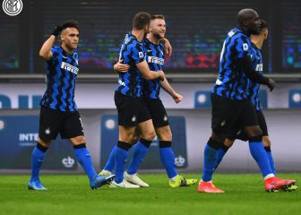 Inter aguantó y logró trabajado triunfo sobre Atalanta