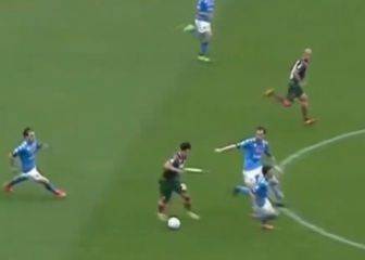 ¡Gambeteó a varios! Luis Rojas se lució contra el Napoli