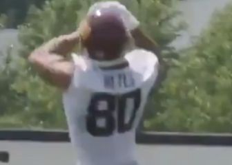 El chileno de la NFL ya se luce en la cancha: ¡qué balón atrapó!