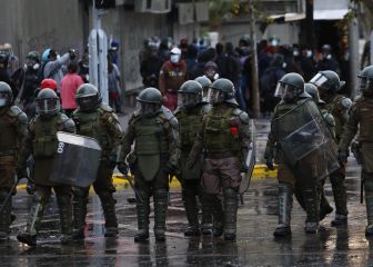 Varios detenidos durante la Parada Militar por manifestaciones cerca del Parque O'Higgins