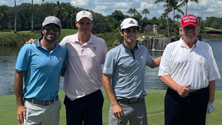 Niemann sorprende y juega con golf con... ¡Donald Trump!
