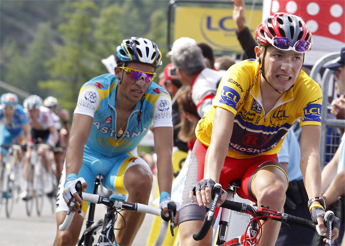 Contador brilla en el Alpe d'Huez