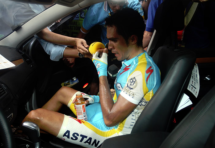 Contador: "He dado un golpe psicológico a Andy en Mende"